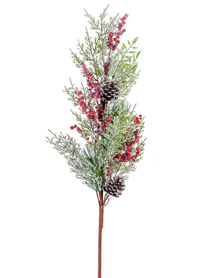 40in Snowy Pine & Berry American Best
