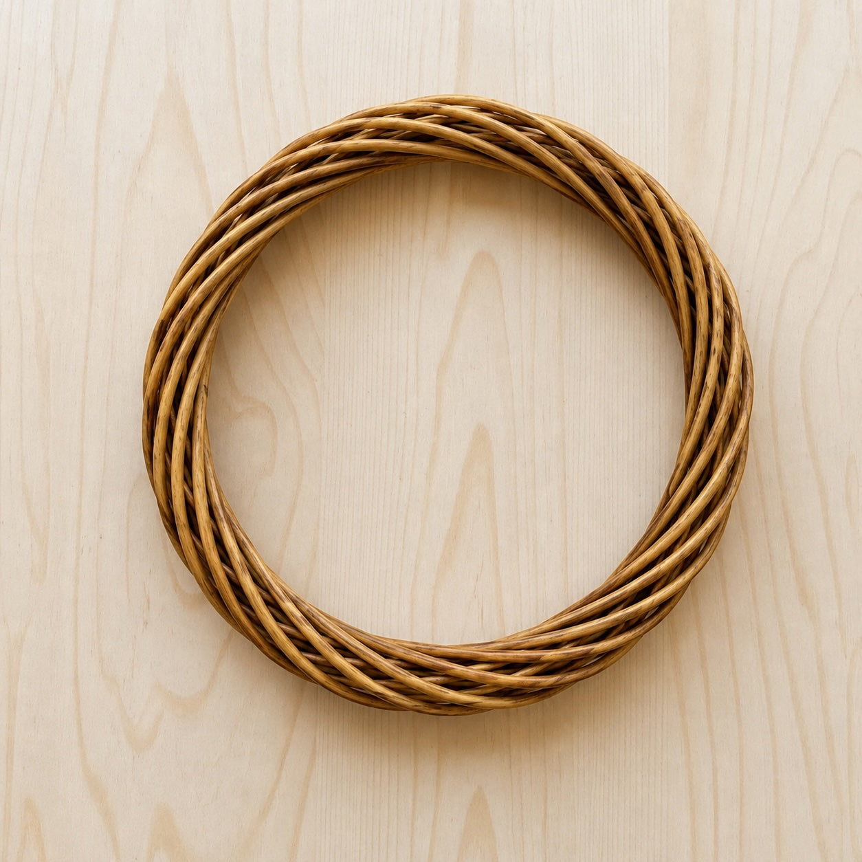 Golden Brown Willow Wreath Base | Natural Twig Grapevine Style Wreath Form for DIY Seasonal Door Decor (Copy) LFI