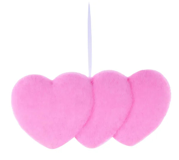 12inx5in Pink Triple Heart Hanger