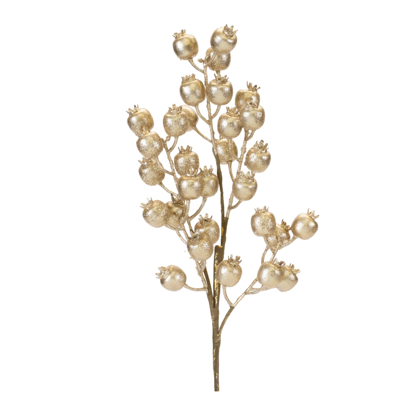 23in Champagne Berry Spray - Premium Florals for Wreaths, Arrangements and Home Decor Melrose