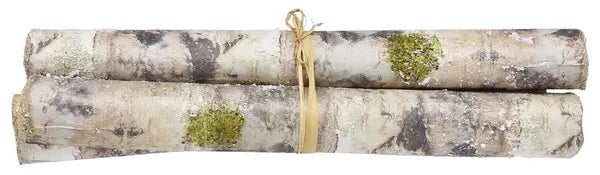 Bundle of 3 - 20in Snow Glitter Birch Log