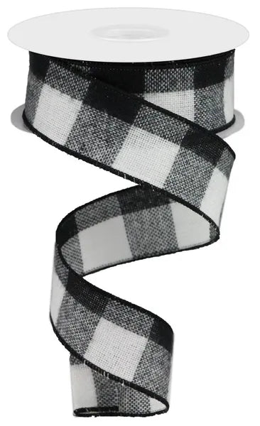 1.5inx10yd Fuzzy Large Buffalo Plaid