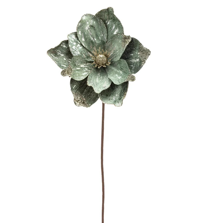 9in Diam Celadon Magnolia Bloom - Premium Greenery for Wreaths and Home Decor Craig Bachman