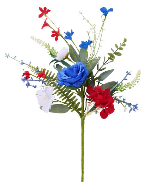 19in Patriotic Rose/Hydrangea