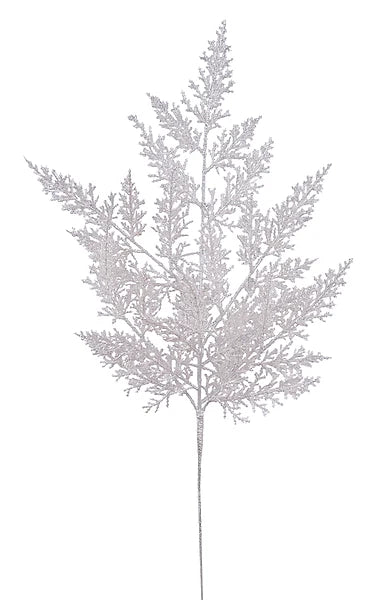 25in White Pearl Jumiper Spray | Artificial Holiday Floral Stem Craig Bachman