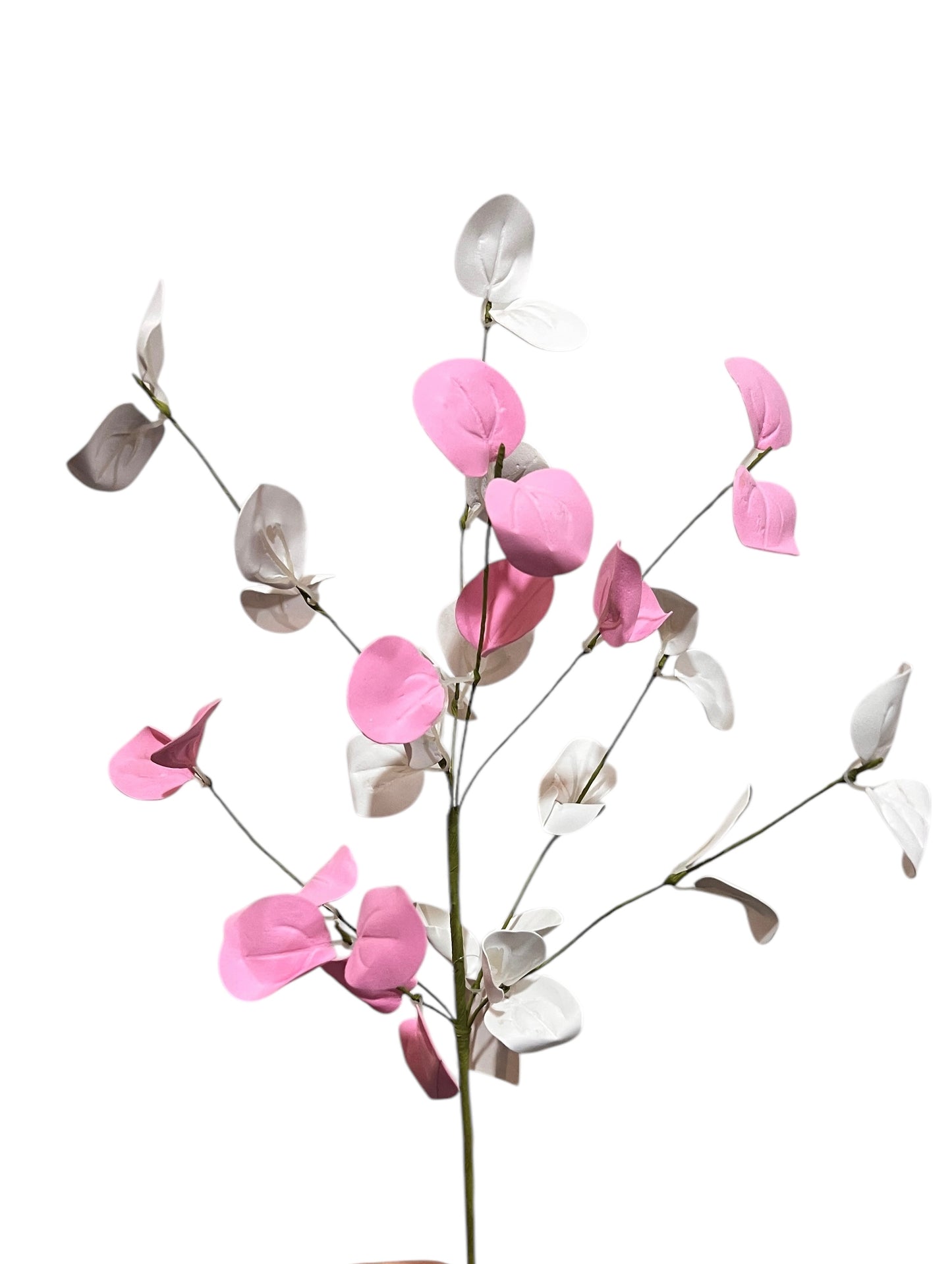 16in PINK/WHITE Silver Dollar w/Twigs