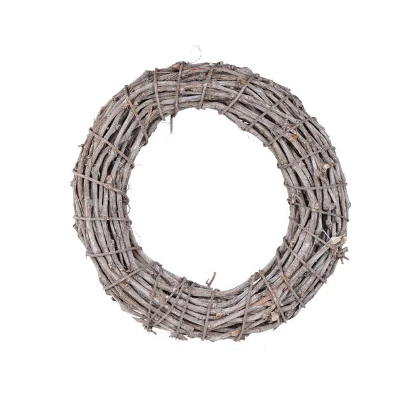 18in Smilax Glabra Whitewash Wreath Frame