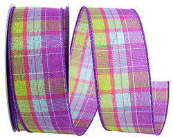 1.5inx10yd TODAY Purple Plaid