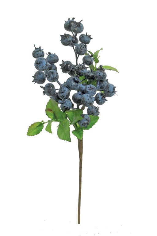14in Navy Rosehip Berry Cluster
