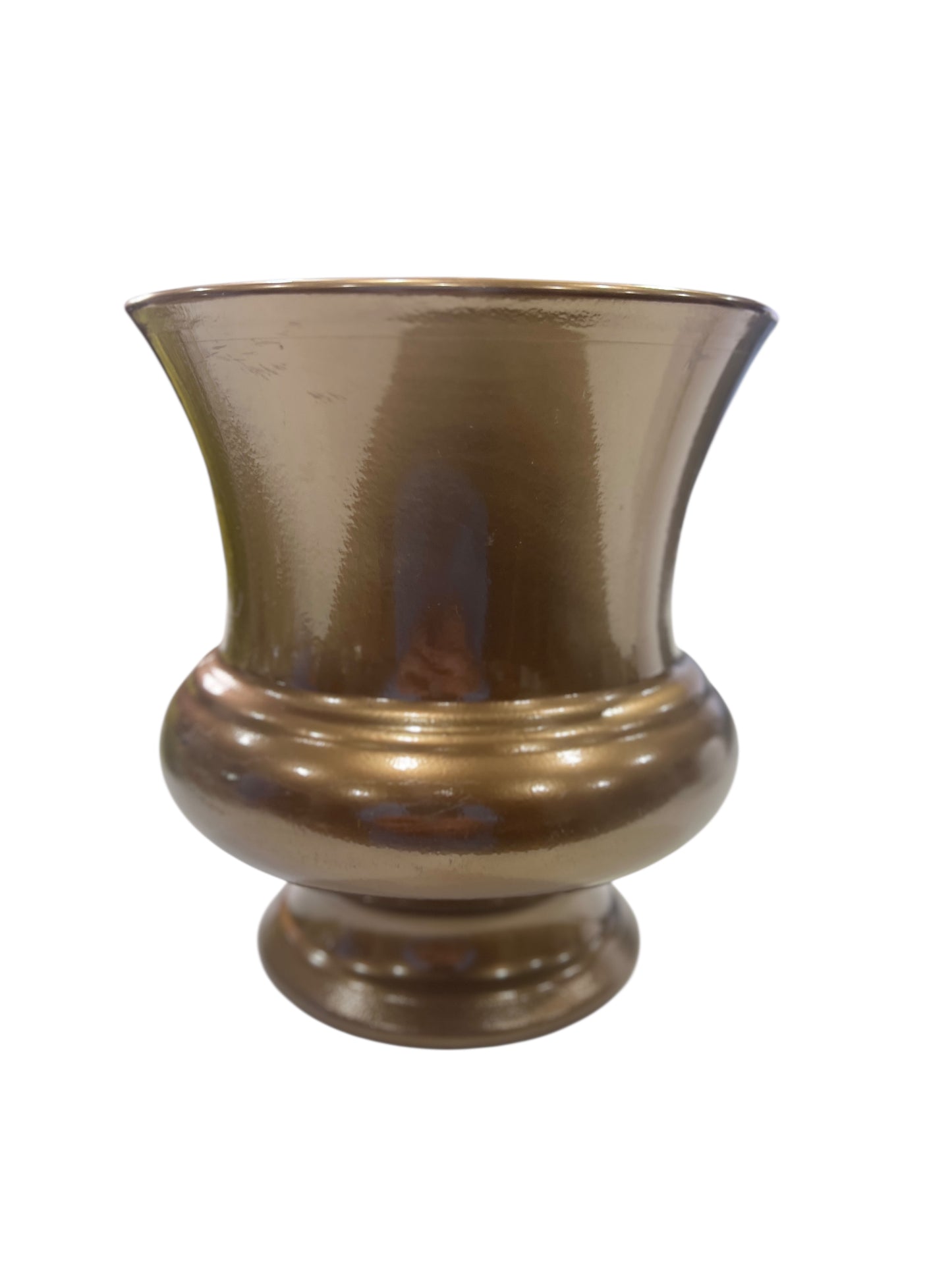 7.75in Plastic Urn BRASS
