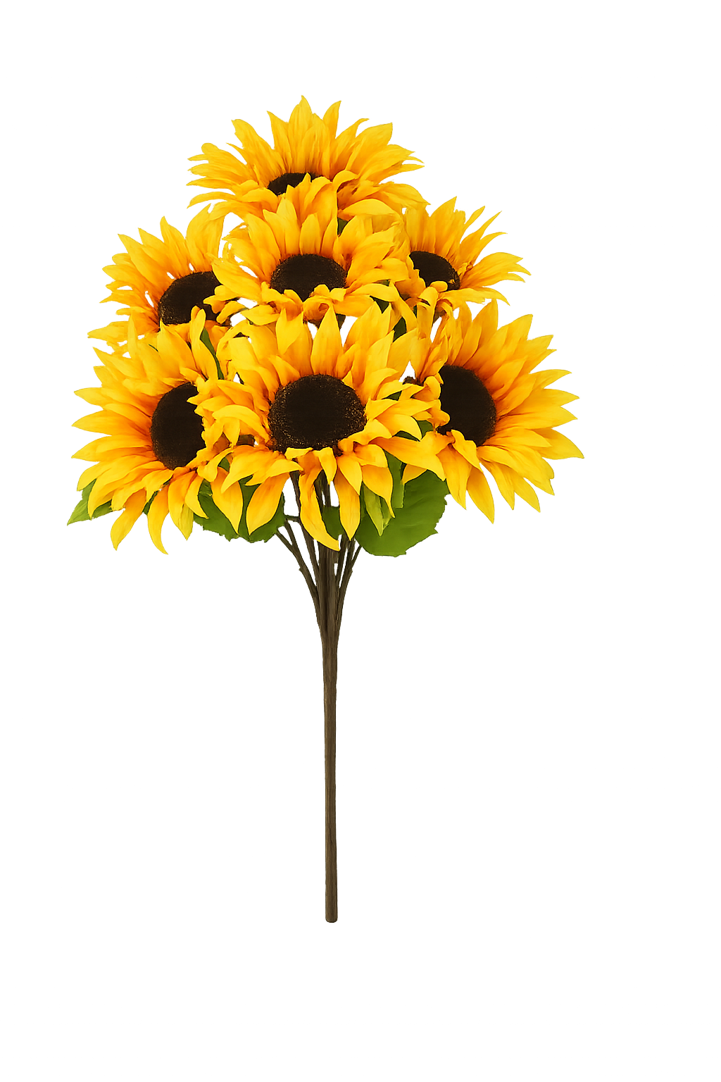 22in Yellow Sunflower Bush x7