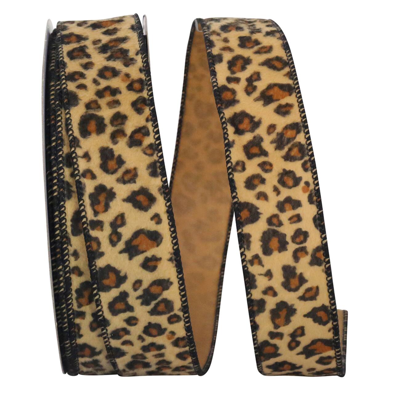 1.5inx20YARDS Jaguar Plush Furry Ribbon