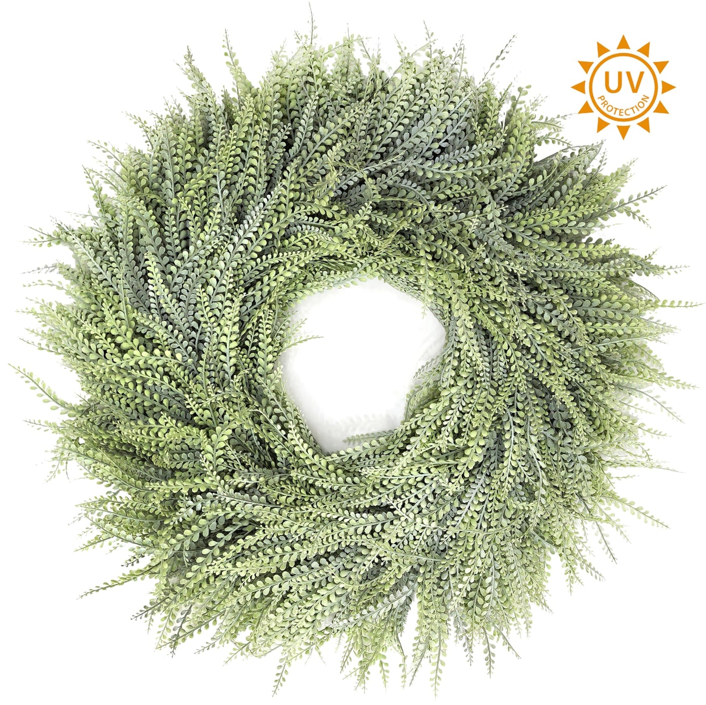 28in Sage Green Bead Grass Wreath Frame - Premium Base for Wreaths Essentials