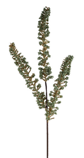 29in Glitter Amaranthus Spike SAGE/GOLD