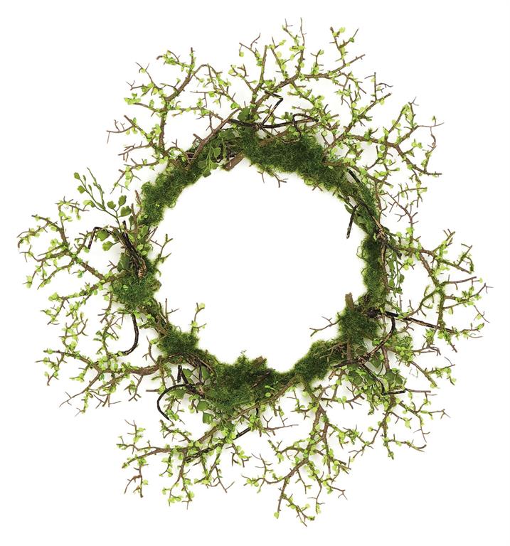 20in Natural Green Twig Wreath