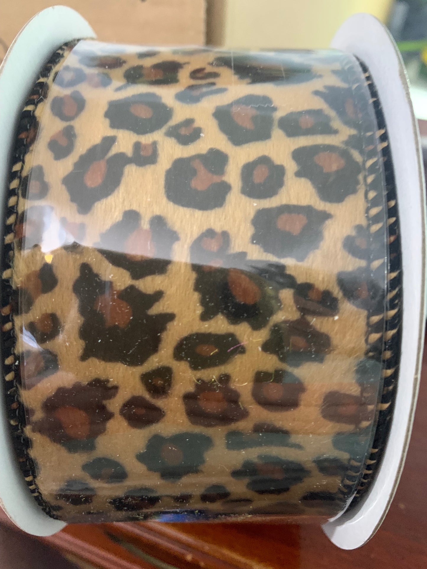 2.5inx10yd Jaguar Plush Furry Ribbon