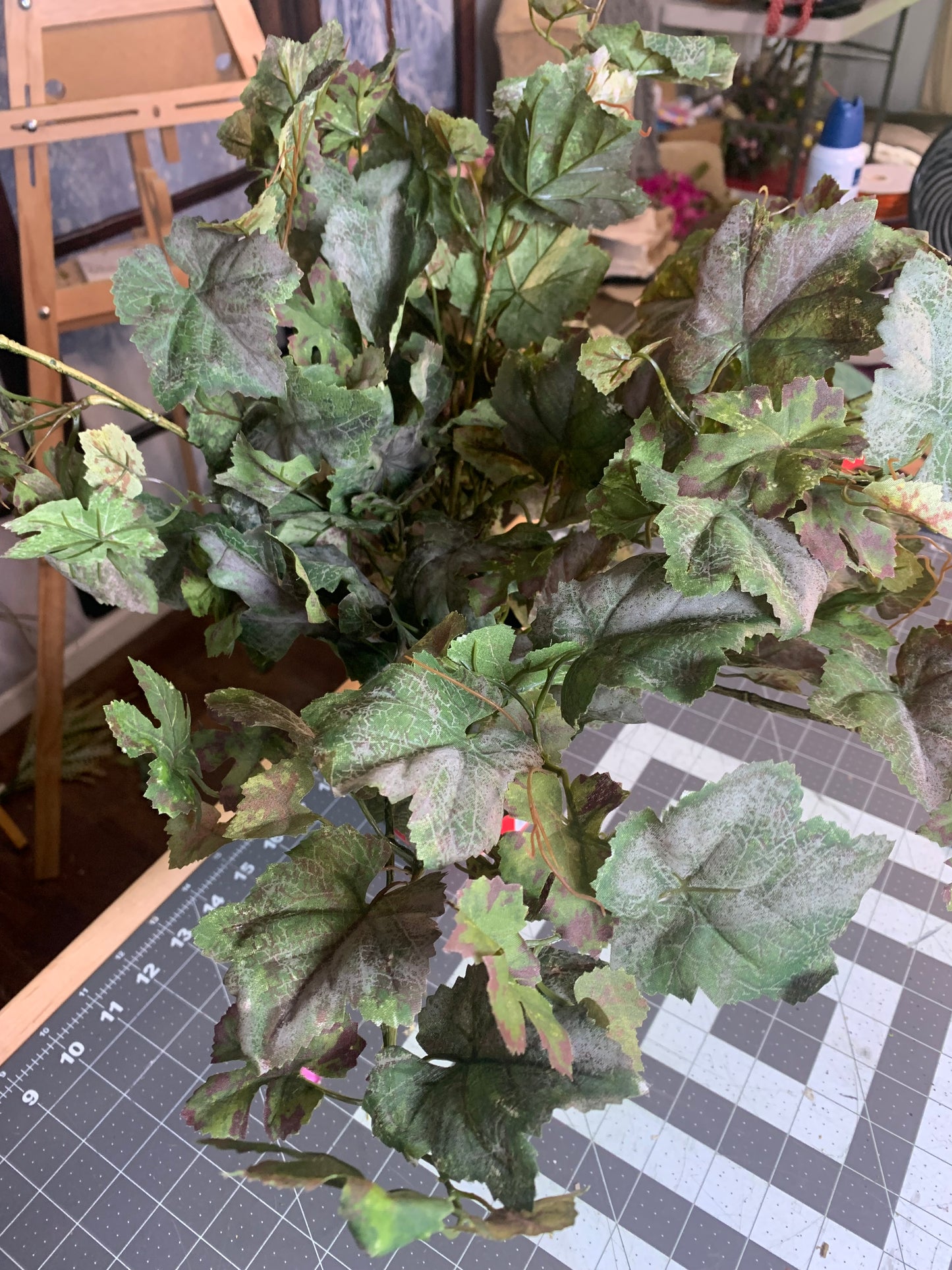 12 Stem Grape Leaf Bush