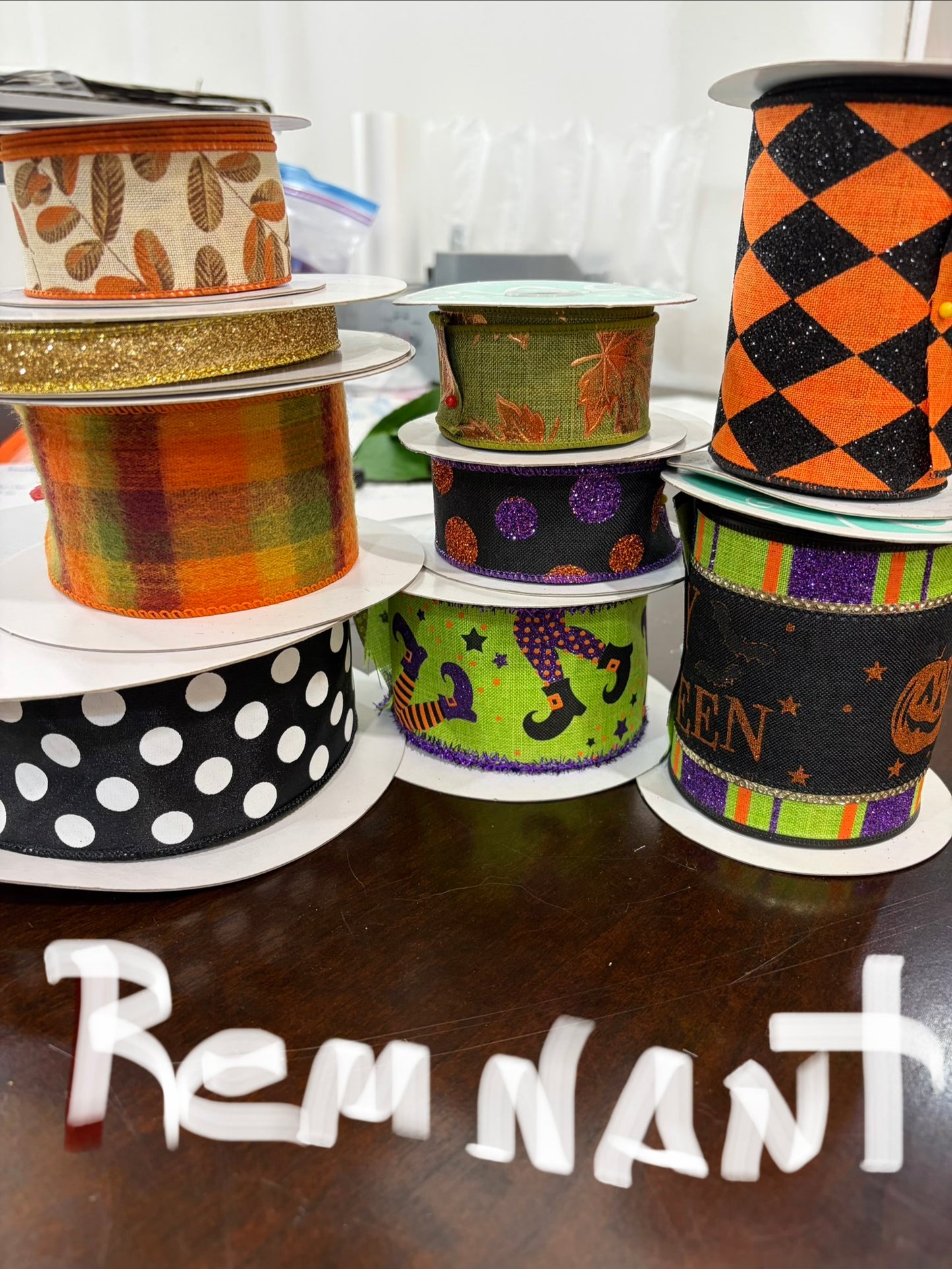 BDL006 9-pc REMNANTS Halloween Ribbon