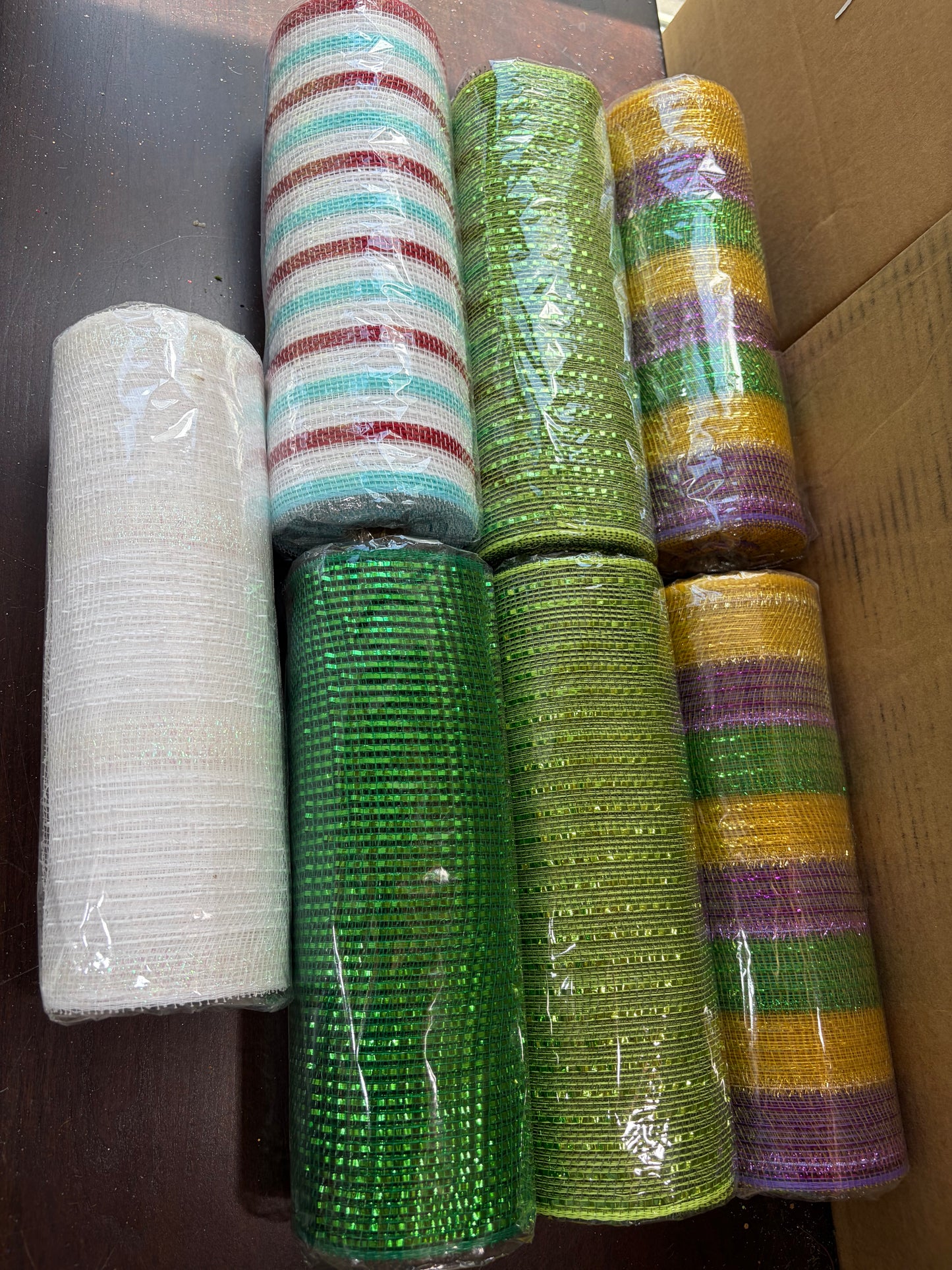 7 Mixed Rolls of Mesh (70yds)