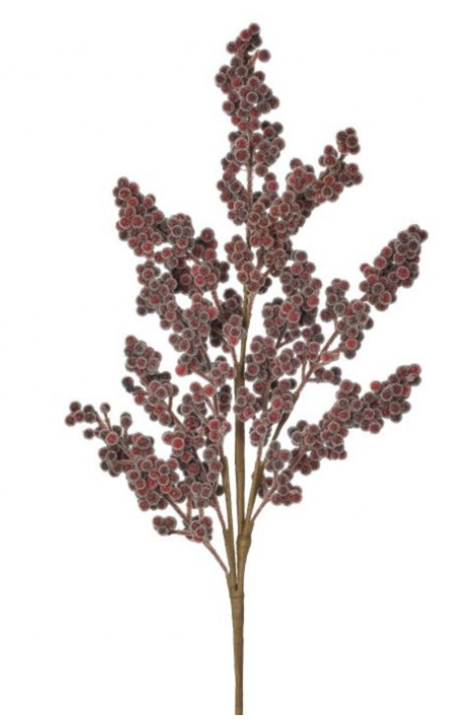27in Burgundy Mini Berry Spray - Premium Greenery for Wreaths and Home Decor Select Artificial
