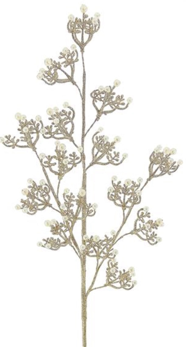 30in Glitter & Pearl TIFFANY Select Artificial