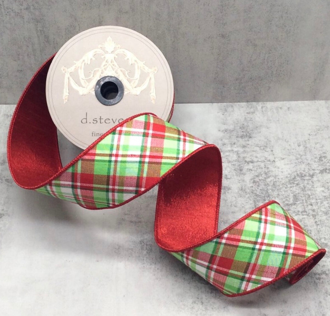 2.5in Dupion JACKSON Diagonal Plaid