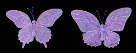 ONE 15inx10in Purple Butterfly