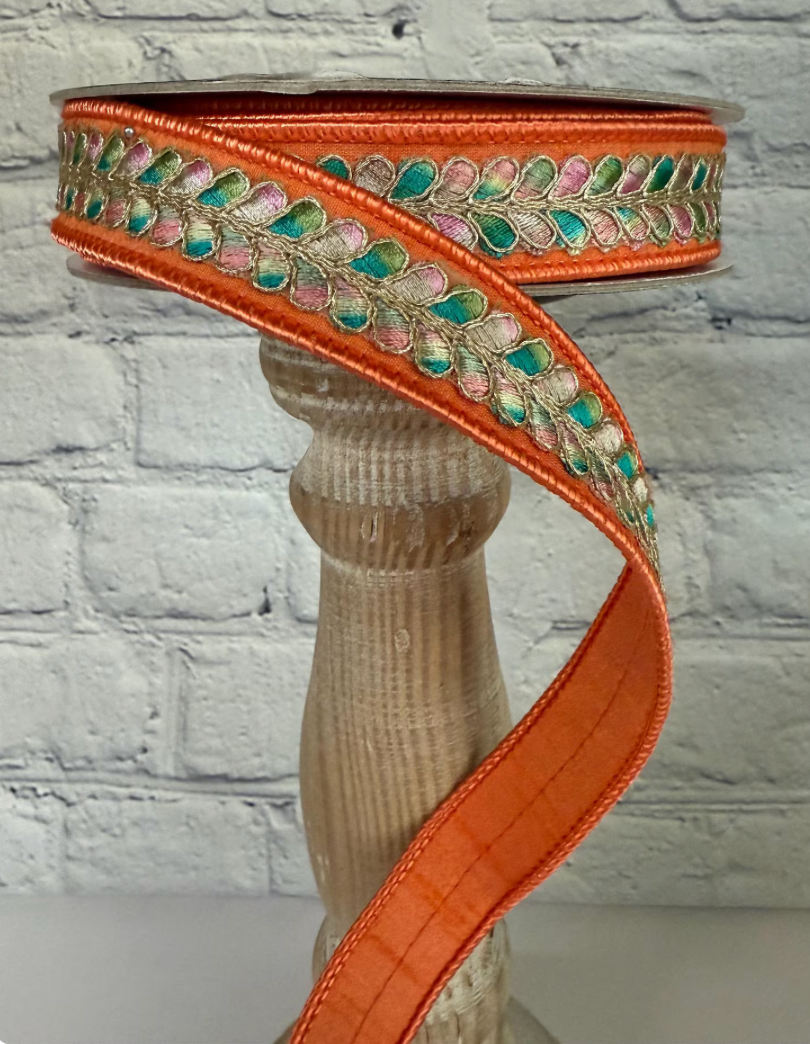 1inx10yd Farrisilk Peachy Keen ribbon