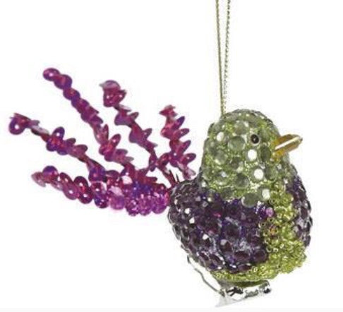 6in Multi-Color Mica Bird