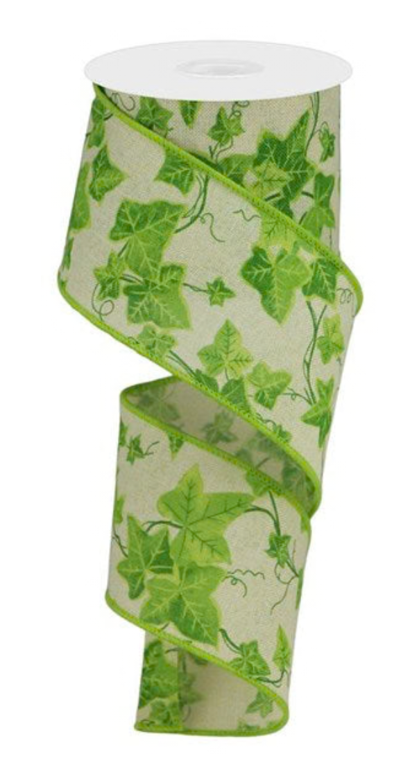 2.5inx10yd Ivy Royal Burlap Ribbon