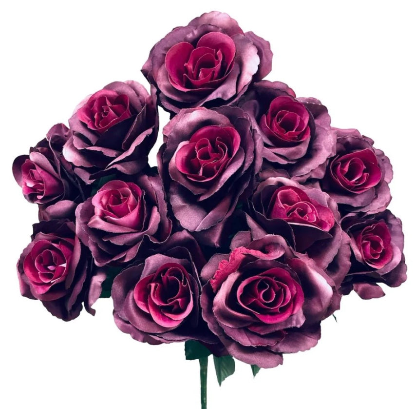 17in Open Lillian Rose BURGUNDY