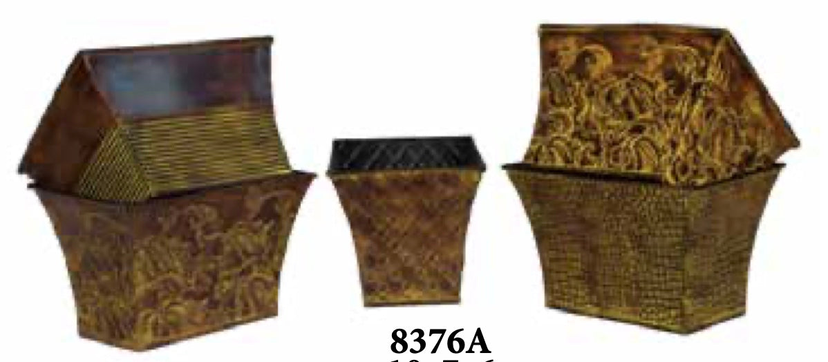 Rectangle Metal Container ANIMAL PRINT