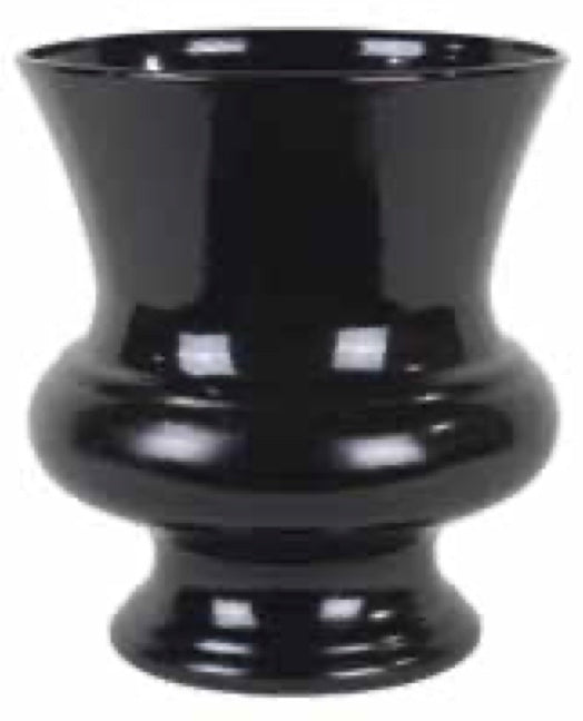 7.75in Plastic Urn BLACK