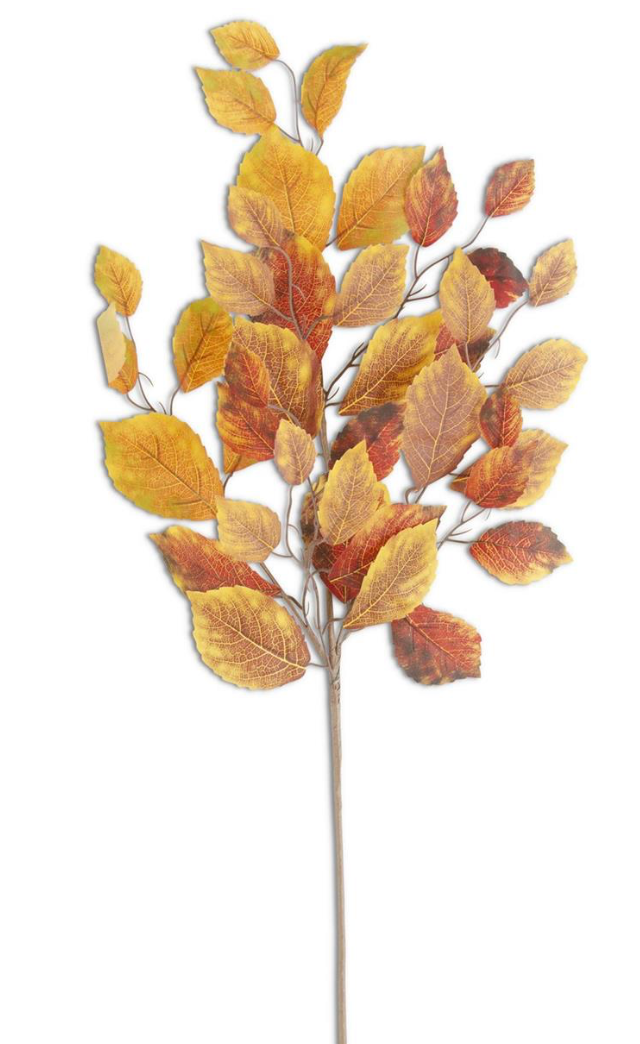 COMING SOON 34in Golden Yellow & Rust Birch - Premium Greenery for Wreaths, Arrangements and Home Decor