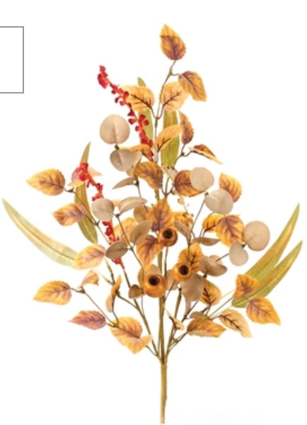 30in Fall Leaf & Pod