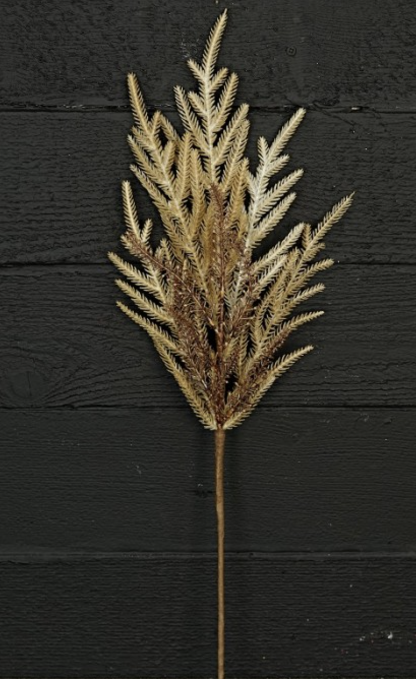 24in Beige Brown Soft Touch Norfolk Pine - Premium Greenery for Wreaths, Arrangements and Home Decor Impressive