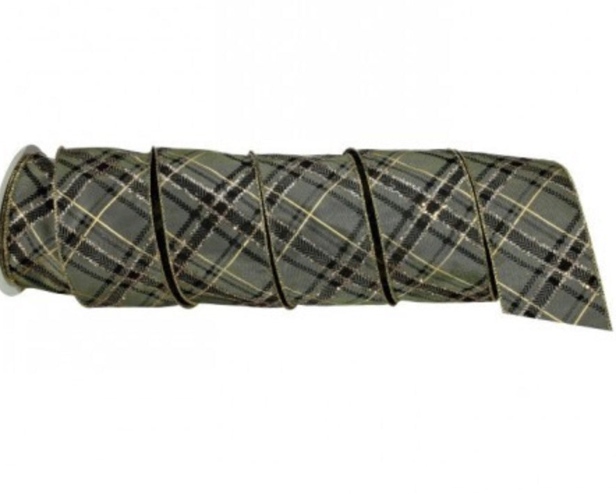 2.5inx10yd Regency Gentlemans Plaid (GR/BL/GO)