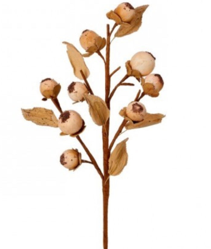 14in CREAM Berry & Leaf Select Artificial