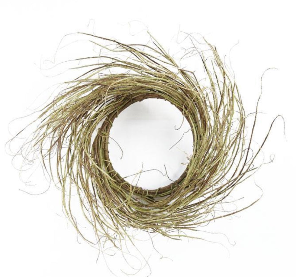20in Artificial Willow Wreath Natural/Green