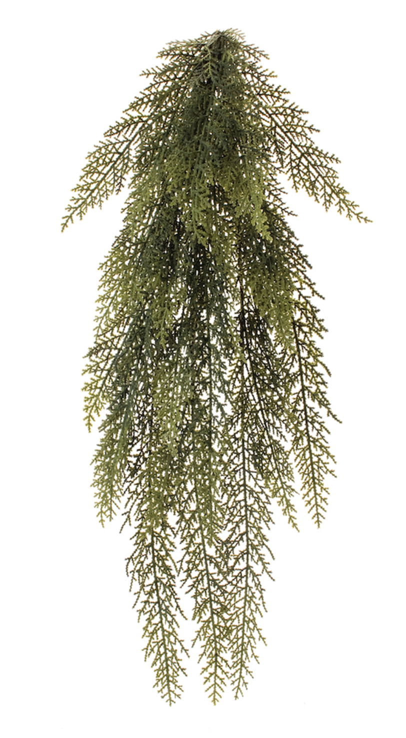31in Hanging Cedar - Premium Greenery for Wreaths, Arrangements and Home Decor Melrose