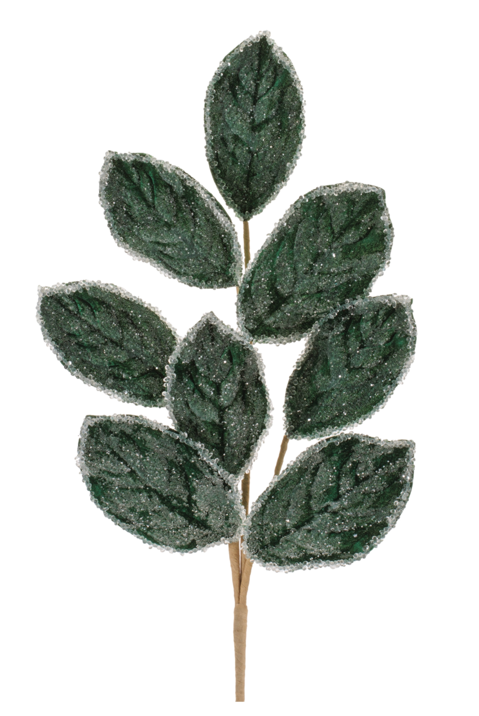 27in Iced Green Magnolia Leaves - Premium Floral for Wreaths, Arrangements and Home Decor Melrose