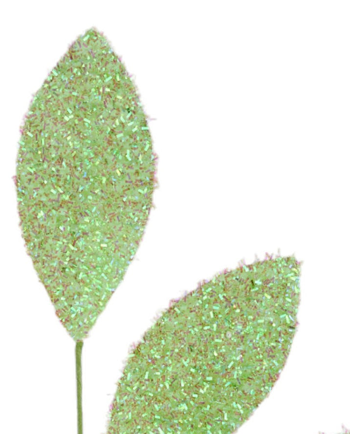 27in V-Cut Foil Mag Leaves IRID MINT GREEN