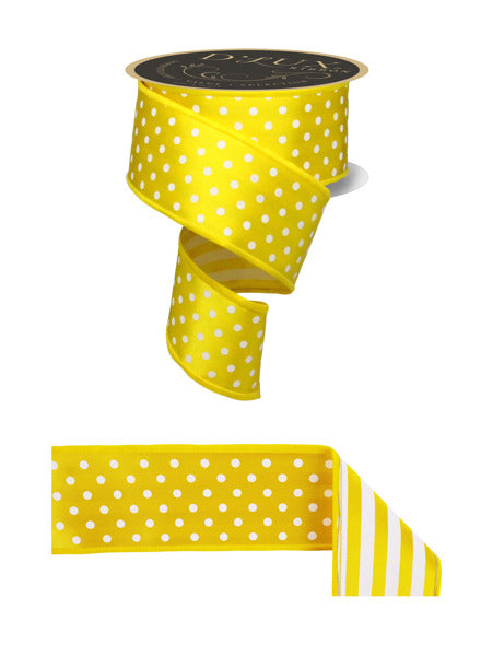 2.5inx10yd Polka Dot/Stripe/Fused