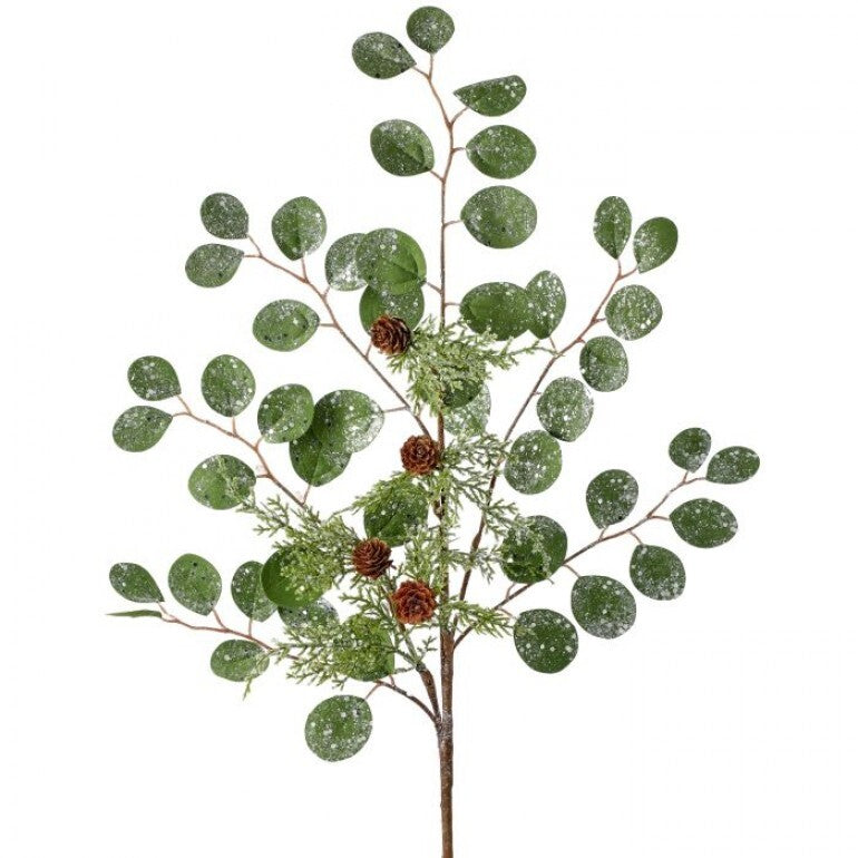 28in Frosted Eucalyptus/Cedar Spray