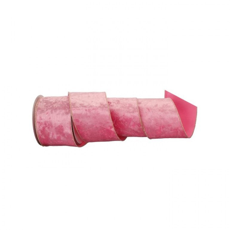 4inx10yd Shimmer Velvet PINK/GOLD