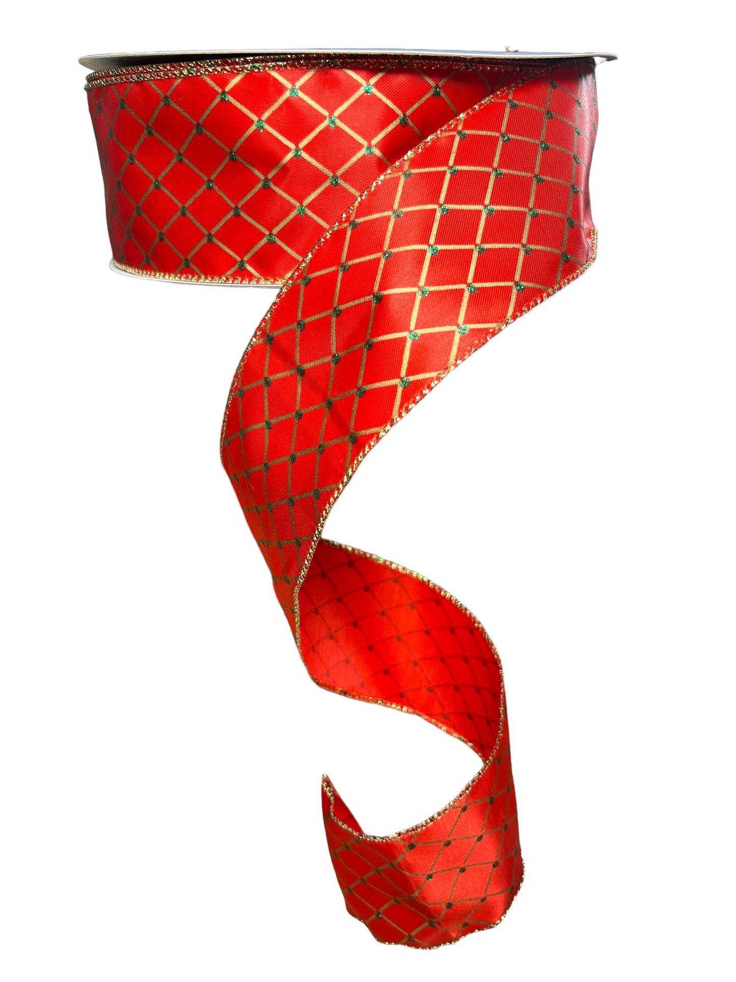 50YDSx2.5in RED Lattice Sayles Ribbon Lion Ribbon
