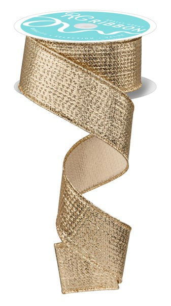 1.5inx10yd Metallic CHAMPAGNE GOLD