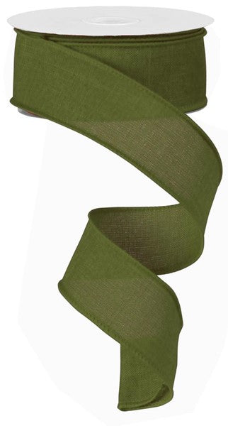 7/8inx10yd Royal Burlap GREEN