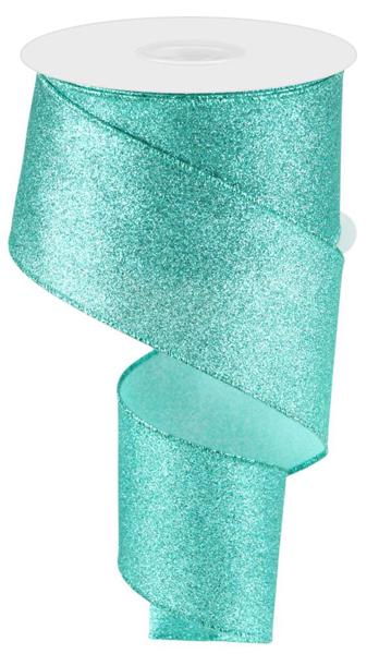 2.5inx10yd Shimmer Glitter ICE BLUE