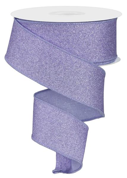 1.5inx10yd Fine Glitter on Royal LAVENDER